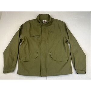 Dime MTL Military I Know Jacket Mens Medium Green Cotton Outerwear